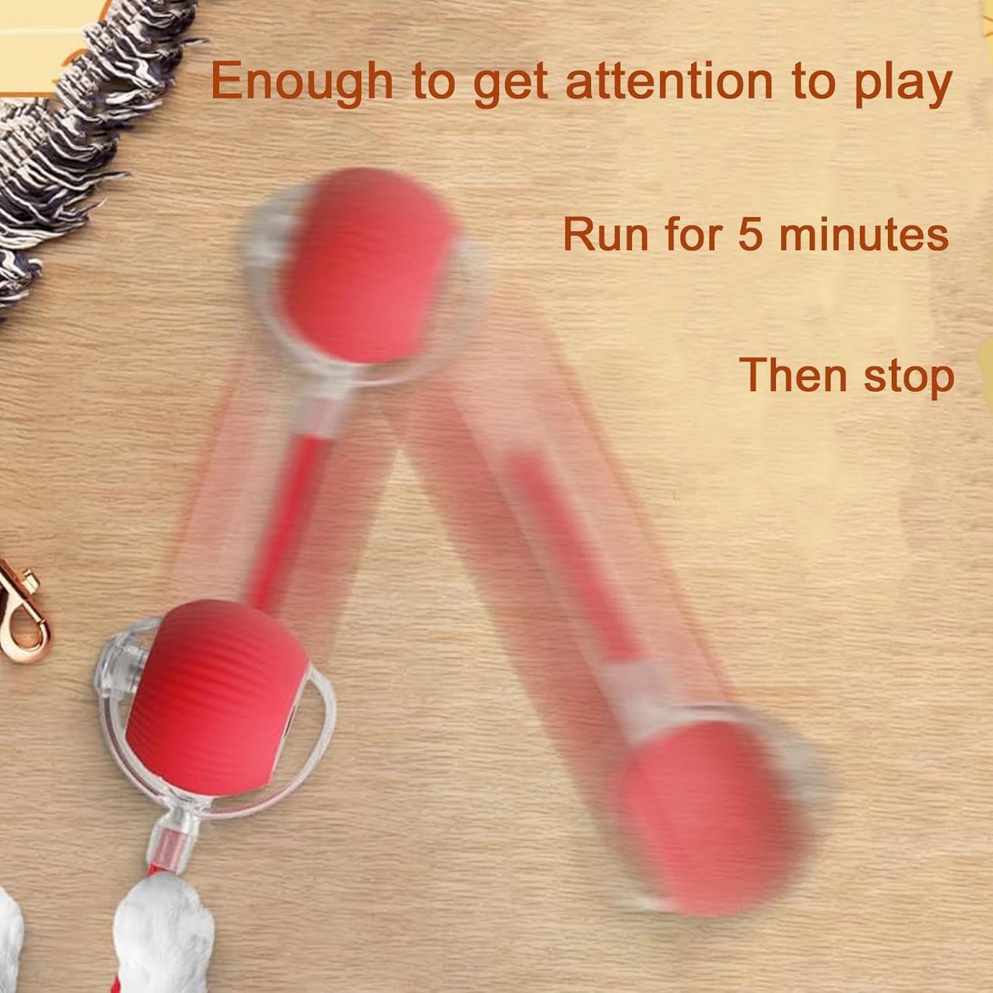 Automatic Interactive Rolling Cat Toys Ball for Indoor- Rechargeable Activate Dog Pet Toy for Indoor, Self-Playing Automatic Moving Kitten Toys for Cats, Durable and Safe Material