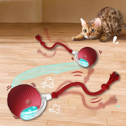 Cat Interactive Ball Toy , Automatic Rolling Cat Ball Rechargeable, Intelligent Cat Toys, Motion Activated Teasing Ball for Cat